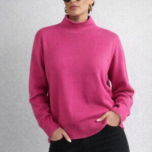 MK41 Hot Pink Mock Sweater